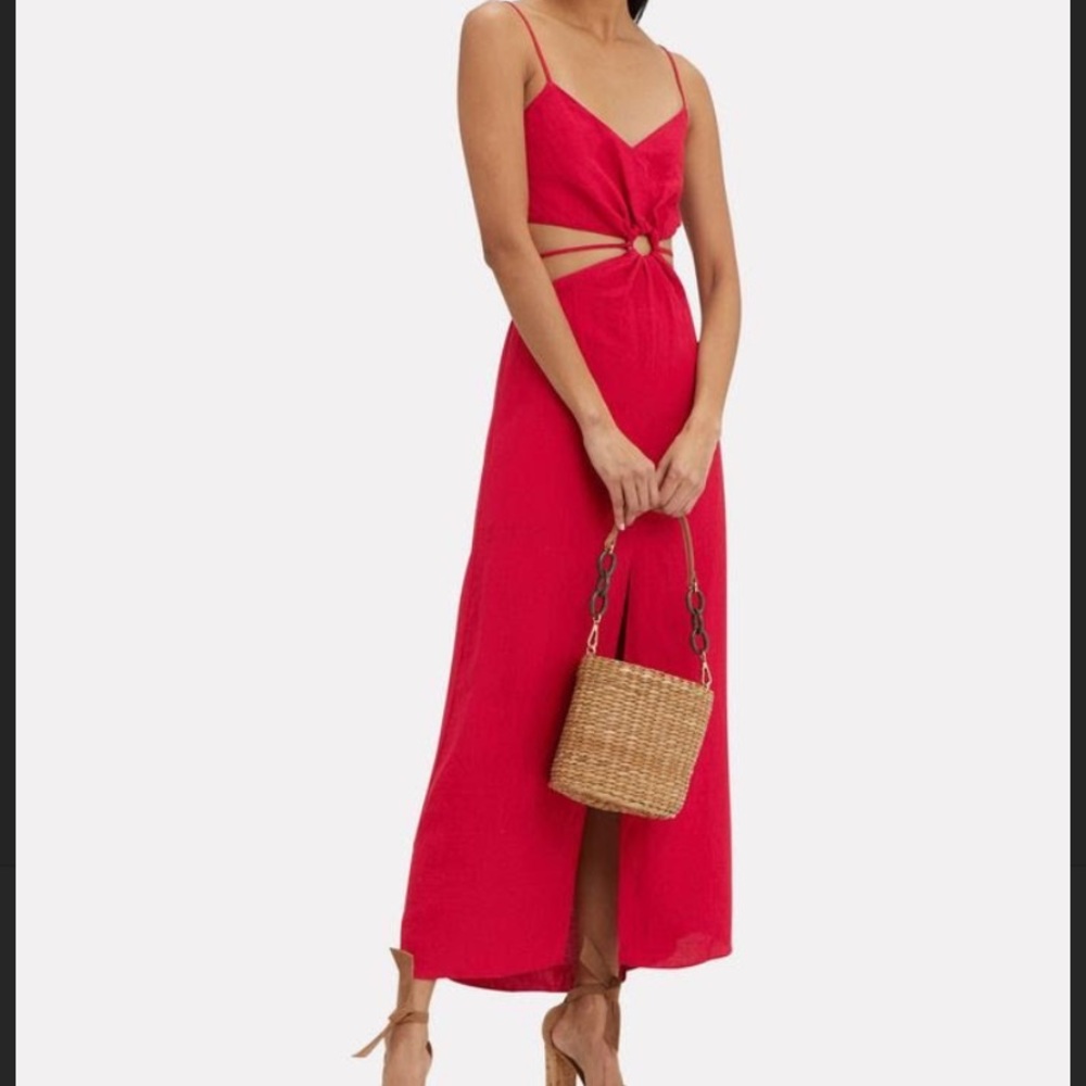 Intermix Fifth & Mode Linen Cut out dress